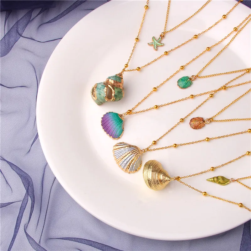 2019 Bohemia Boho SeaShell Shell Starfish Necklace Cowrie Gold Hawaii Summer Necklace Woman Femme Beach Jewelry Cowrie Girl Gift
2019 Bohemia Boho SeaShell Shell Starfish Necklace Cowrie Gold Hawaii Summer Necklace Woman Femme Beach Jewelry Cowrie Girl Gift