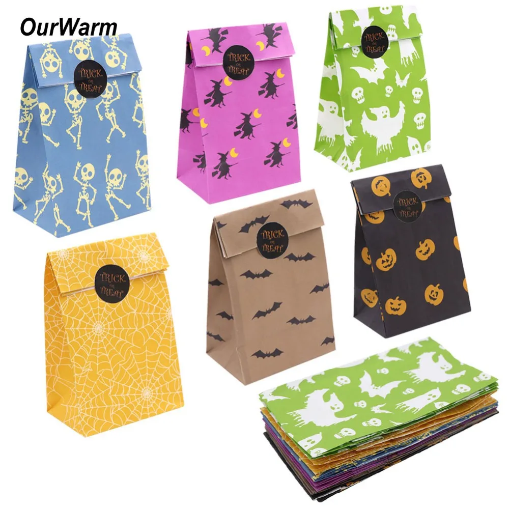 OurWarm 12pcs Kraft Candy Bags Birthday Gift Bags Pumkin Spider Decoration Cookie Sweets Treat Bags Halloween Party Supplies
OurWarm 12pcs Kraft Candy Bags Birthday Gift Bags Pumkin Spider Decoration Cookie Sweets Treat Bags Halloween Party Supplies