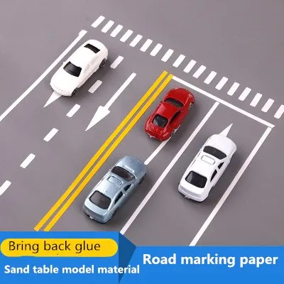 

Sand table model material PVC waterproof sticker road traffic marking label the zebra crossing the road