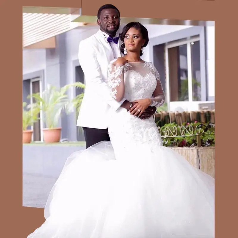Beauty Long Sleeves Lace Wedding Dresses 2020 Sweep Train African Plus Size Vestios De Novia Wedding
Beauty Long Sleeves Lace Wedding Dresses 2020 Sweep Train African Plus Size Vestios De Novia Wedding