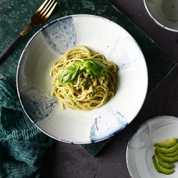 Shallow Mouth Salad Bowl Large Soup Salad Bowl Large Dish plate Creative Ceramic Tableware Ceramic Bowl Ramen Bowl
Shallow Mouth Salad Bowl Large Soup Salad Bowl Large Dish plate Creative Ceramic Tableware Ceramic Bowl Ramen Bowl