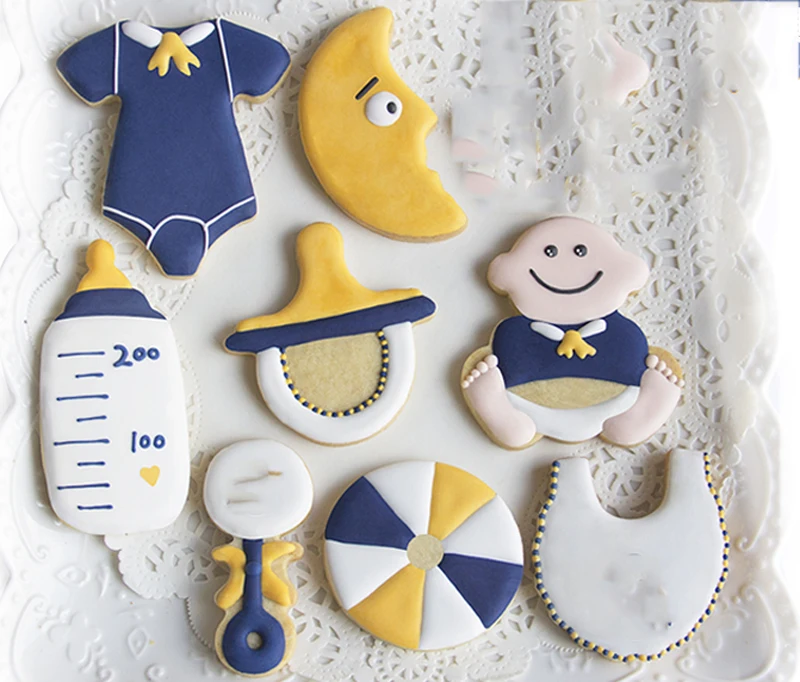 8pcs patisserie reposteria baby shower metal Cookie Cutter Fondant Cake Decor scarf Bottle Rattle Biscuit candy Pastry Shop DIY
8pcs patisserie reposteria baby shower metal Cookie Cutter Fondant Cake Decor scarf Bottle Rattle Biscuit candy Pastry Shop DIY