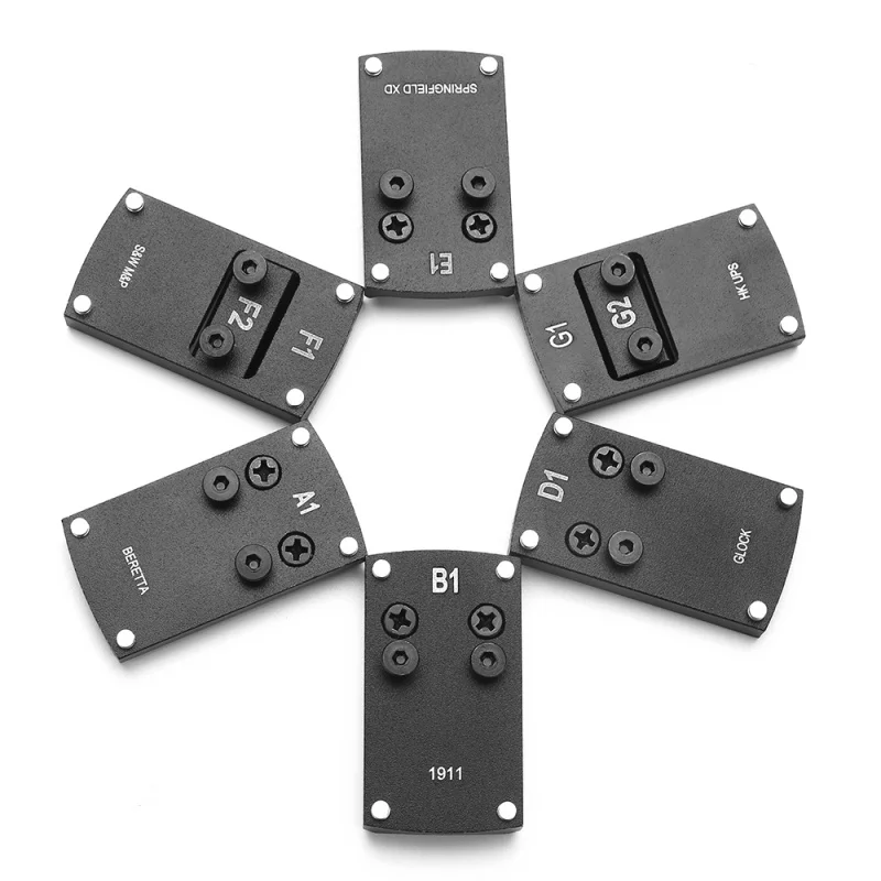 Optics Beretta 92 Glock 17 19 22 1911 Pistol Reflex Sight Mount Adapter Plate for Sightmark Burris Vortex Micro Red Dot Scope
Optics Beretta 92 Glock 17 19 22 1911 Pistol Reflex Sight Mount Adapter Plate for Sightmark Burris Vortex Micro Red Dot Scope