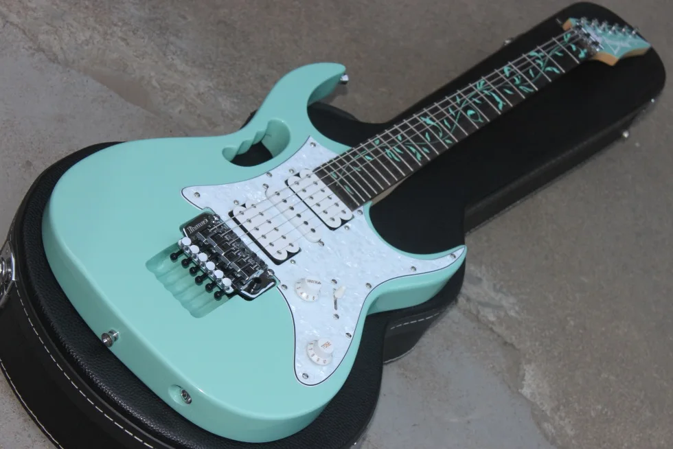 

New Arrival!!! JEM 70V Electric Guitar, Sea Foam Green, Vine Inaly, 7V Guitar, Wholesale and Retail Made in Indonesia