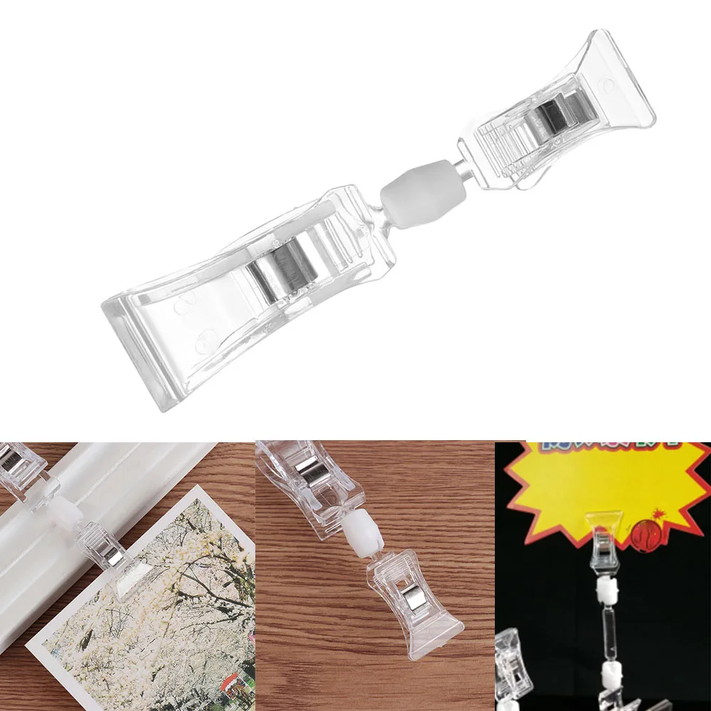 1PC Transparent Plastic Advertising Clips Sign Display Holders Price Label Tag Clip Holders In Supermarket Retails Shelf Clamp
1PC Transparent Plastic Advertising Clips Sign Display Holders Price Label Tag Clip Holders In Supermarket Retails Shelf Clamp