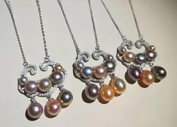 free shipping >>>>noble jewelry 6-7mm 8-9mm 9-10mm Freshwater pearl PENDANT necklace 925silver 
free shipping >>>>noble jewelry 6-7mm 8-9mm 9-10mm Freshwater pearl PENDANT necklace 925silver