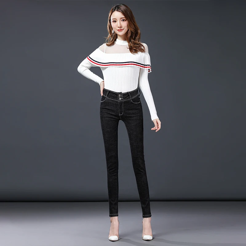 Brief Relate New Slim Black High Waist Pencil Pants Slim Stretch Leggings Black Jeans Skinny Washed Durable Denim
Brief Relate New Slim Black High Waist Pencil Pants Slim Stretch Leggings Black Jeans Skinny Washed Durable Denim