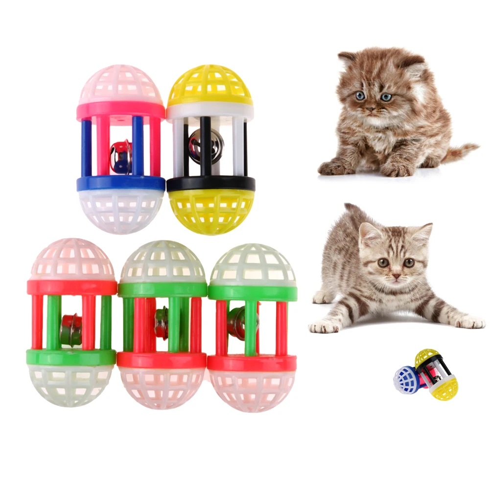 Cat Toy Ball Interactive Cat Toys Play Chewing Rattle Scratch Natural Foam Ball Training Pet Supplies