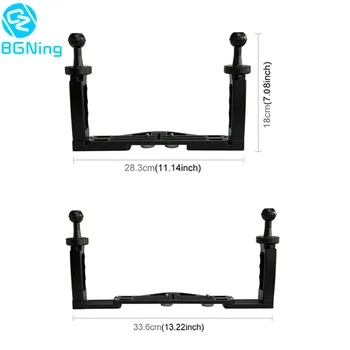 Dual Hand-held Photography Diving Bracket Mount for Sports DSLR SLR Camera Waterproof Case Frame Cage Stand Holder Tray Kit
Dual Hand-held Photography Diving Bracket Mount for Sports DSLR SLR Camera Waterproof Case Frame Cage Stand Holder Tray Kit