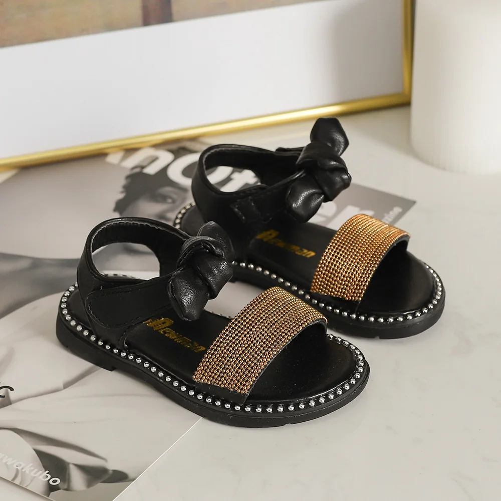 Bekamille Baby Girl Infant Shoes Children's sandals Flat Diamond Non-slip Cute Bowtie Rhinestone Fashion Sandals Summer
Bekamille Baby Girl Infant Shoes Children's sandals Flat Diamond Non-slip Cute Bowtie Rhinestone Fashion Sandals Summer
