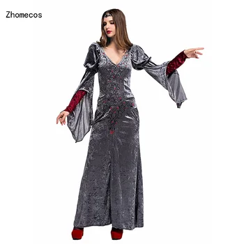 Gray Woman's Renaissance Medieval Gothic Long Dress For Halloween Ball Gowns Costumes Gypsy church Notre Dame Cosplay Dress
Gray Woman's Renaissance Medieval Gothic Long Dress For Halloween Ball Gowns Costumes Gypsy church Notre Dame Cosplay Dress