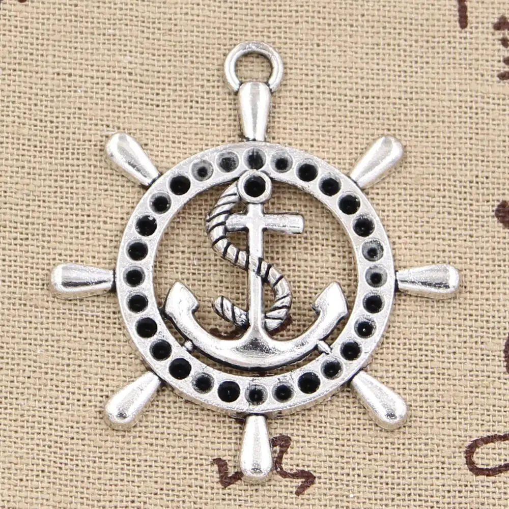 2pcs Charms rudder anchor helm 45x49mm Antique Making pendant fit,Vintage Tibetan Silver,DIY bracelet necklace
2pcs Charms rudder anchor helm 45x49mm Antique Making pendant fit,Vintage Tibetan Silver,DIY bracelet necklace