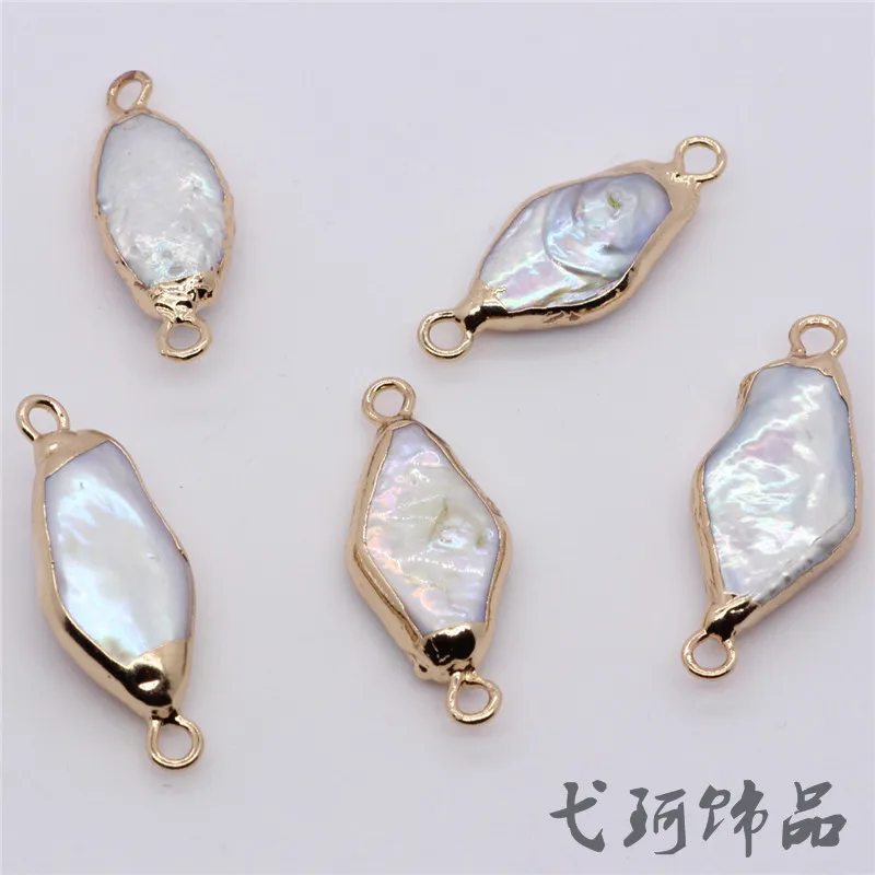 Natural Shaped Baroque Freshwater Pearl rhombus Shaped Diamond Double Hanging DIY Jewelry Earring Bracelet Accessories
Natural Shaped Baroque Freshwater Pearl rhombus Shaped Diamond Double Hanging DIY Jewelry Earring Bracelet Accessories