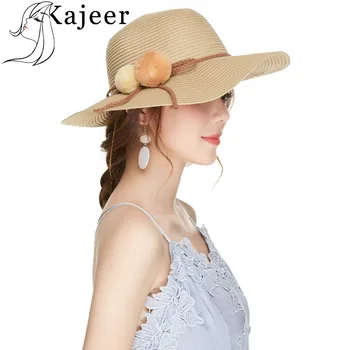 Kajeer Summer Sun Beach Hat Anti-UV Protection Hats For Women Girls Travel Packable Cap With Hair Ball 2019 Wide Brim Fedora
Kajeer Summer Sun Beach Hat Anti-UV Protection Hats For Women Girls Travel Packable Cap With Hair Ball 2019 Wide Brim Fedora