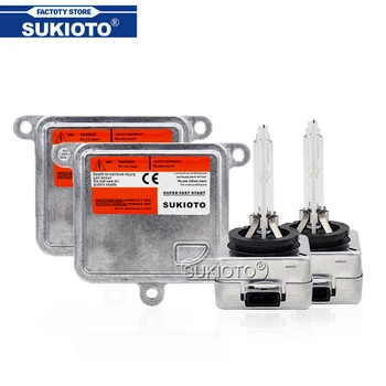 SUKIOTO Xenon D1S 55W Ballast HID Kit D3S 5000K 6000K 4300K 8000K D1 hid Projector lens bulb for original D1S D3S Car headlight
SUKIOTO Xenon D1S 55W Ballast HID Kit D3S 5000K 6000K 4300K 8000K D1 hid Projector lens bulb for original D1S D3S Car headlight