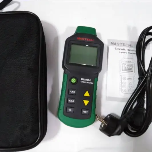 Circuit Analyzer Mastech TRMS AC Low Voltage Distribution Line Fault Tester RCD GFCI Sockets Testing MS5908/MS5908B MASTECH
Circuit Analyzer Mastech TRMS AC Low Voltage Distribution Line Fault Tester RCD GFCI Sockets Testing MS5908/MS5908B MASTECH