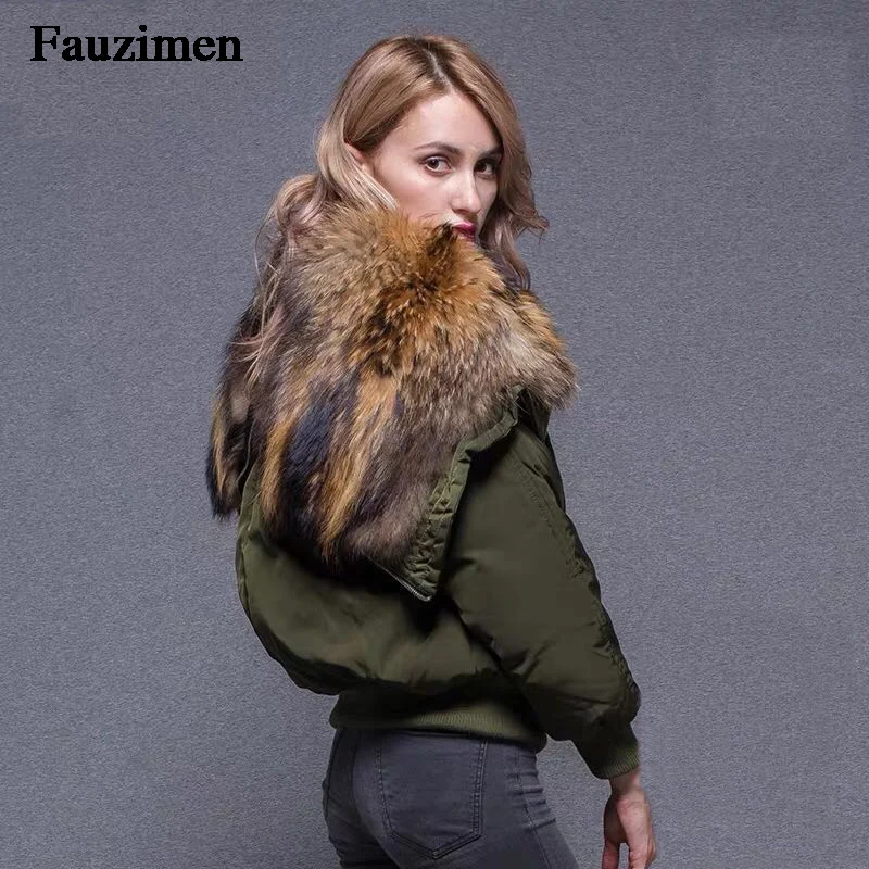 Winter Duck Down Jacket Women Short Coat Warm Parkas Thick Female Warm Clothes Real Raccoon Fur Collar High Quality
Winter Duck Down Jacket Women Short Coat Warm Parkas Thick Female Warm Clothes Real Raccoon Fur Collar High Quality