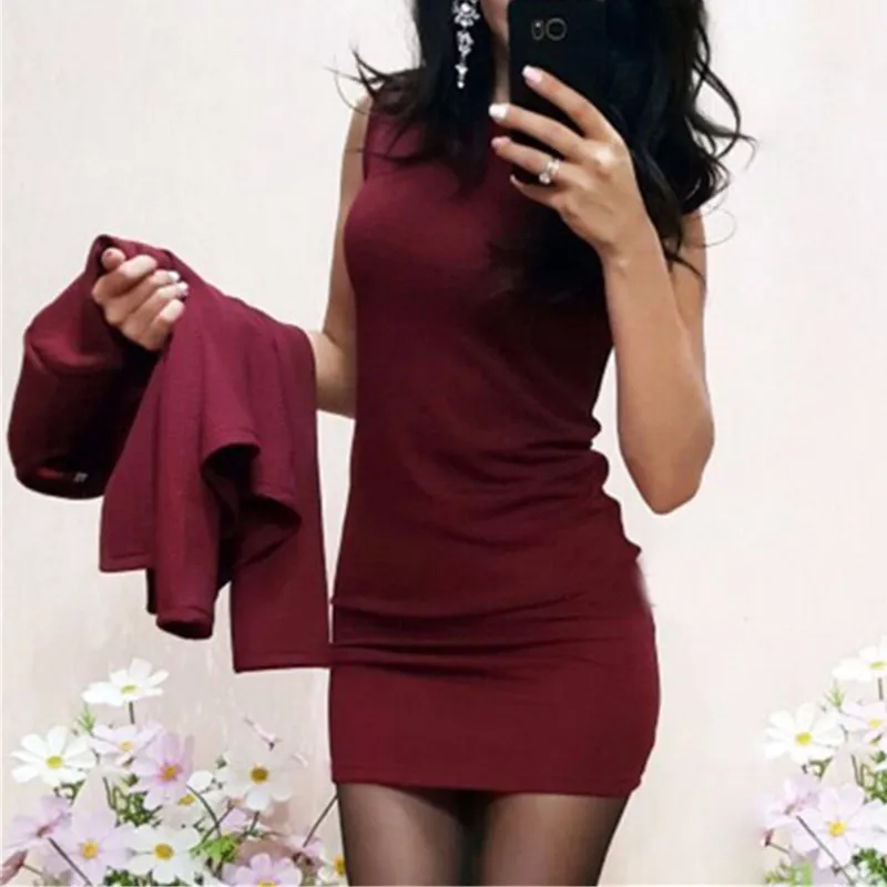 Oufisun 2019 Spring New Summer Sleeveless Vest Solid Color Professional Suit Dress Casual O-neck Sheath Mini Dress Women Dresses
Oufisun 2019 Spring New Summer Sleeveless Vest Solid Color Professional Suit Dress Casual O-neck Sheath Mini Dress Women Dresses