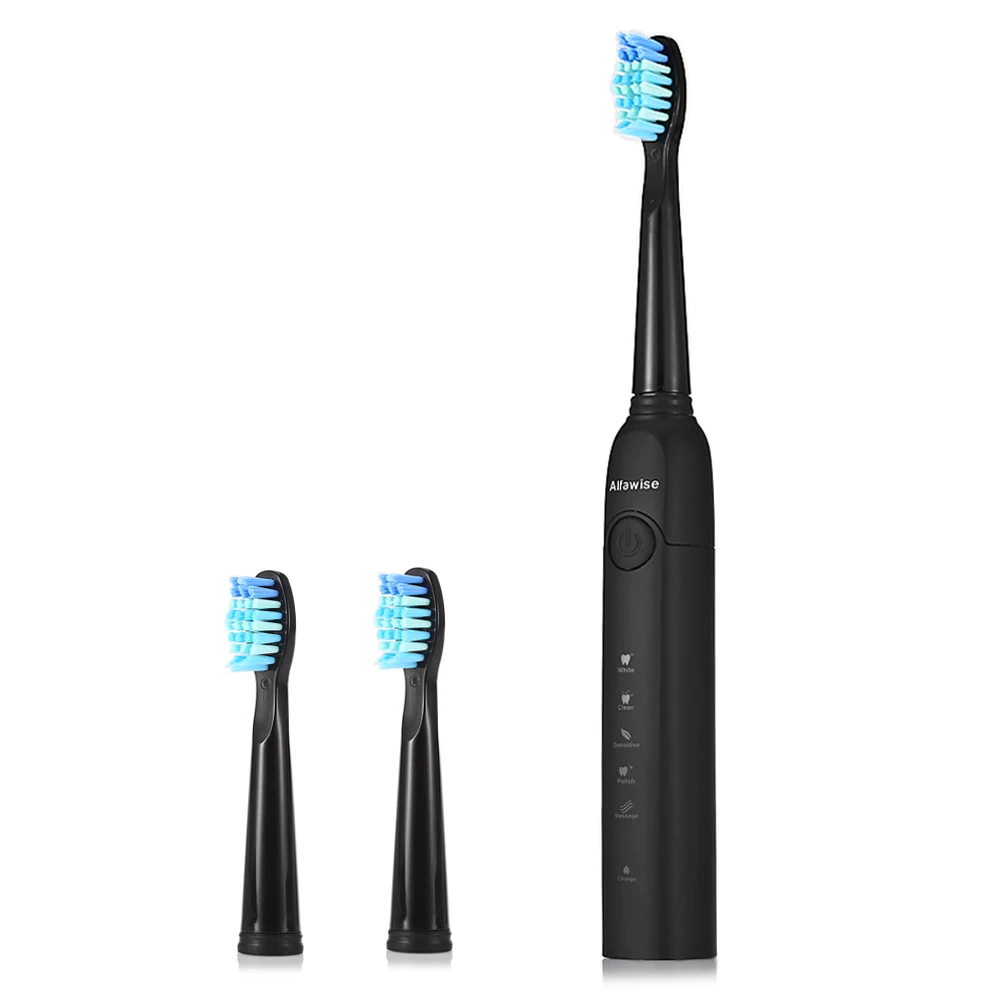 

Alfawise SG - 949 Rechargeable Electric ToothbrushTravel Portable Electric Tooth Brush 3 Sonic Toothbrush Heads Oral Health