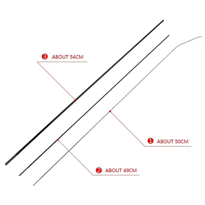 Goture Carp fishing rod front 3 sections 3 tips of hand rod (3)
