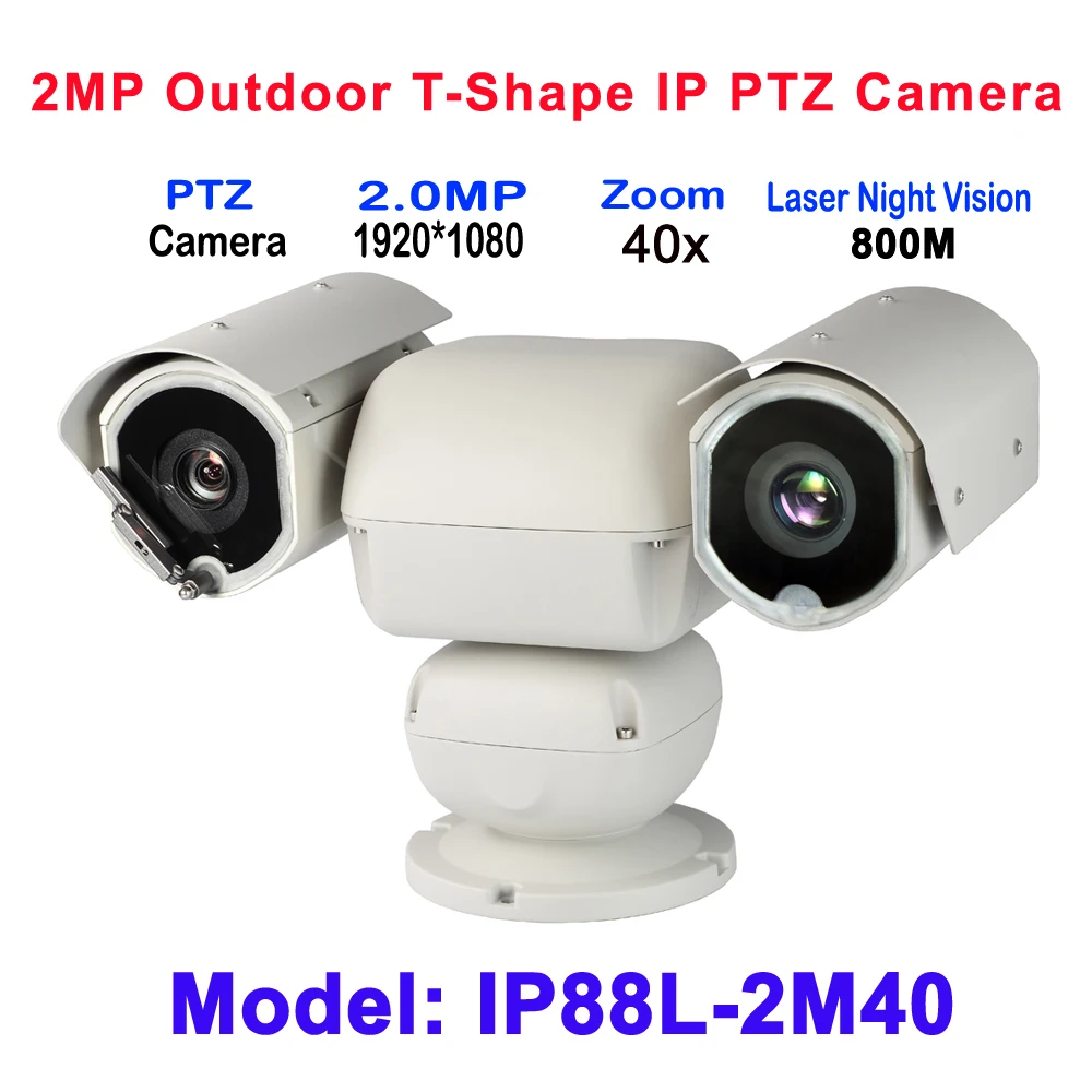 40X Auto Zoom HD IP T-Shape PTZ Camera Onvif Laser IR 800M For City fire/airport runway/defense border open reginal surveillance
40X Auto Zoom HD IP T-Shape PTZ Camera Onvif Laser IR 800M For City fire/airport runway/defense border open reginal surveillance