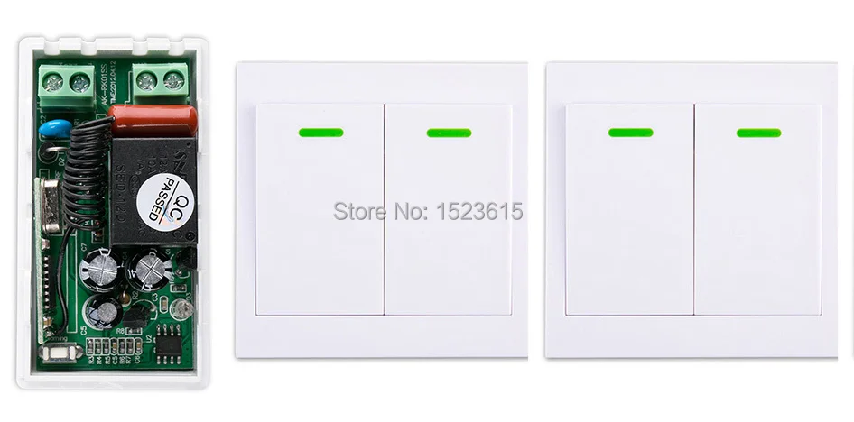 New AC220V 1CH Wireless Remote Control Switch System Receiver +2* Wall Panel Remote Transmitter Sticky Remote Smart Home Switch
New AC220V 1CH Wireless Remote Control Switch System Receiver +2* Wall Panel Remote Transmitter Sticky Remote Smart Home Switch