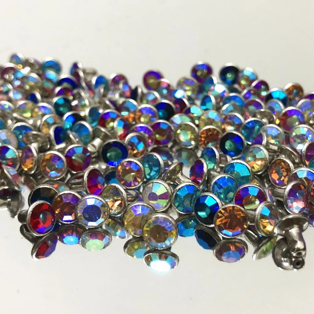 50Sets 4MM CZ+++ Mixed Crystals Rhinestone Rivets AB Plated Rivets Assorted Cabochon Rivets Fit DIY Making Shipping Free
50Sets 4MM CZ+++ Mixed Crystals Rhinestone Rivets AB Plated Rivets Assorted Cabochon Rivets Fit DIY Making Shipping Free
