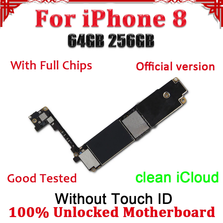 Clean icloud For iPhone 8 motherboard Without Touch ID,Full Function Logic Board For iPhone 8 64GB 256GB Mainboard With Chips
Clean icloud For iPhone 8 motherboard Without Touch ID,Full Function Logic Board For iPhone 8 64GB 256GB Mainboard With Chips