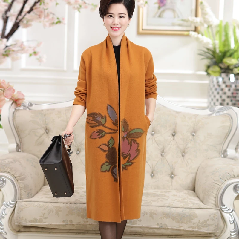 2016 new Boutique autumn and winter long cardigan sweater women's coat printing loose big yards cashmere for women sweater
2016 new Boutique autumn and winter long cardigan sweater women's coat printing loose big yards cashmere for women sweater