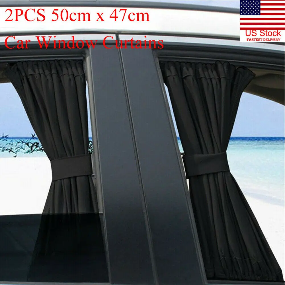 2Pcs Car Sun Visor Rear Side Window Sun Shade Mesh Fabric Sun Visor Shade Cover Shield UV Protector Black Auto Sunshade Curtain
2Pcs Car Sun Visor Rear Side Window Sun Shade Mesh Fabric Sun Visor Shade Cover Shield UV Protector Black Auto Sunshade Curtain
