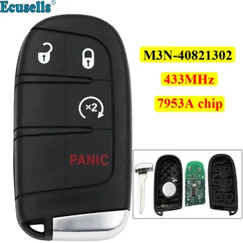 4 Buttons 3+1 Panic Smart Remote Key Fob 433MHz with 7953A chip for Dodge Journey Durango for Chrysler 300 M3N40821302
4 Buttons 3+1 Panic Smart Remote Key Fob 433MHz with 7953A chip for Dodge Journey Durango for Chrysler 300 M3N40821302
