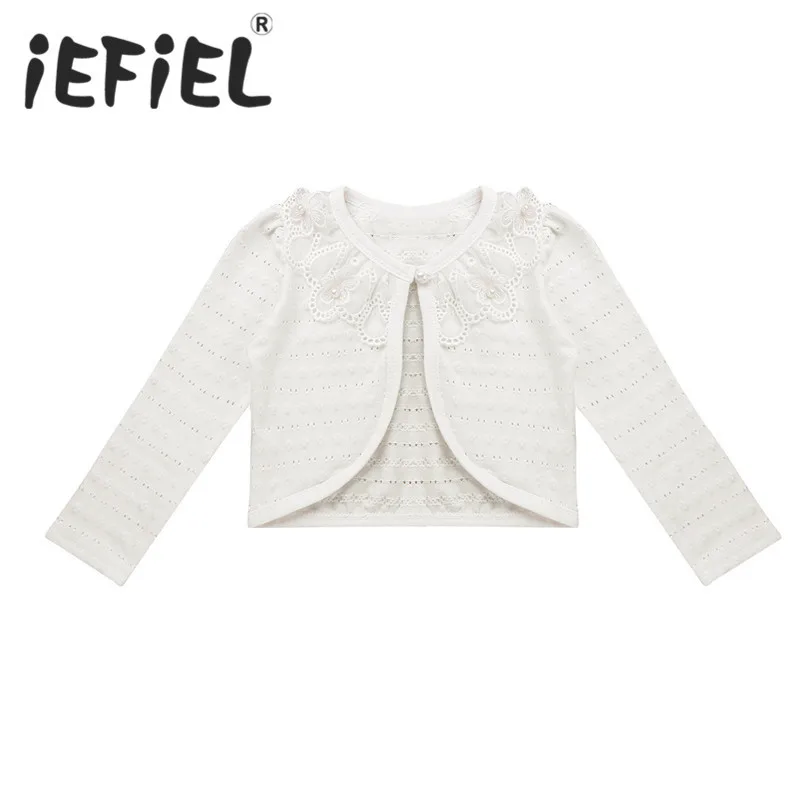New Arrival Kids Flower Girls Dress Coat Cotton Long Sleeve Lace Faux Pearl One Clasp Closure Hollow Bolero Shrug Cardigan Top
New Arrival Kids Flower Girls Dress Coat Cotton Long Sleeve Lace Faux Pearl One Clasp Closure Hollow Bolero Shrug Cardigan Top