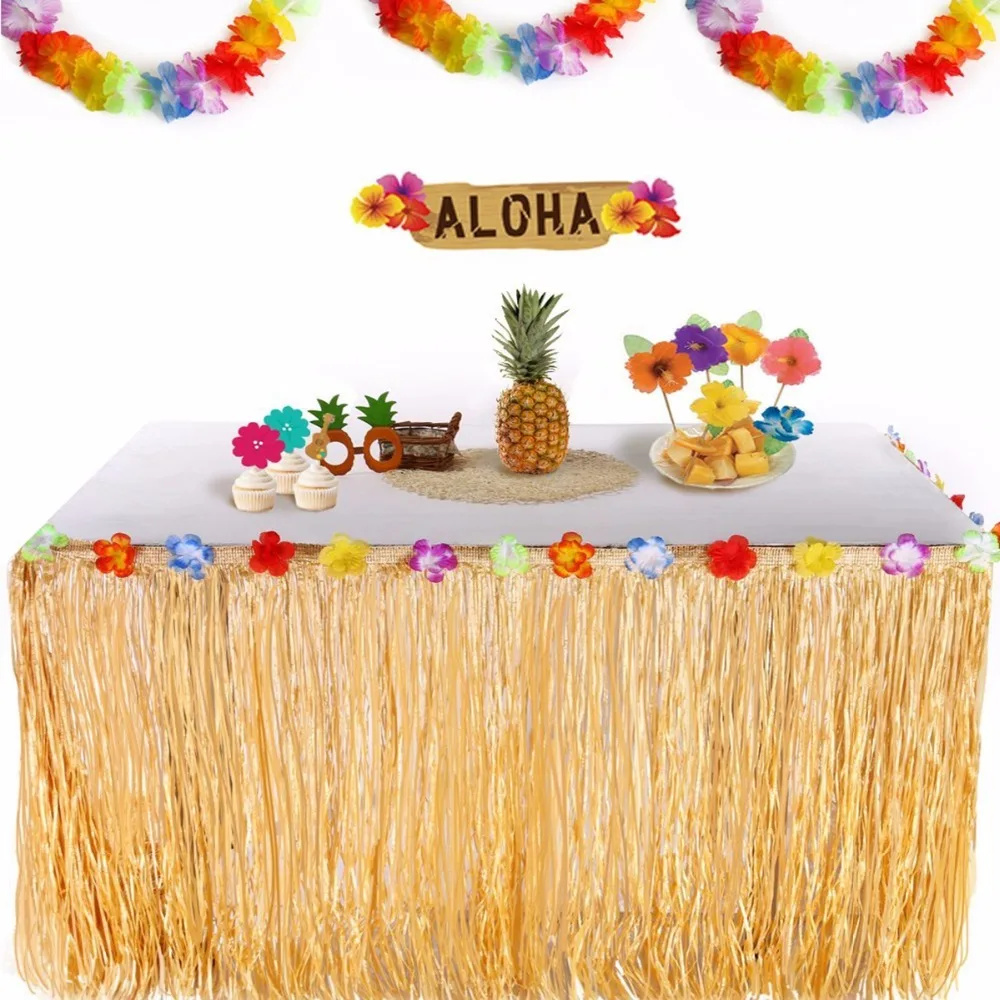 FENGRISE Colorful Flowers Artificial Grass Table Skirt Hawaiian Party Decoration Luau Wedding Party Event Table Decor Supplies
FENGRISE Colorful Flowers Artificial Grass Table Skirt Hawaiian Party Decoration Luau Wedding Party Event Table Decor Supplies