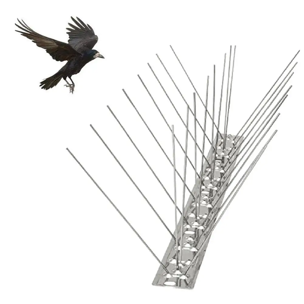 New 6pcs Bird Repeller 50cm Stainless Steel Pigeon Nails Anti-Bird Anti-Dove Spikes Pest Control Orchard Bird Catcher Fence Wall
New 6pcs Bird Repeller 50cm Stainless Steel Pigeon Nails Anti-Bird Anti-Dove Spikes Pest Control Orchard Bird Catcher Fence Wall