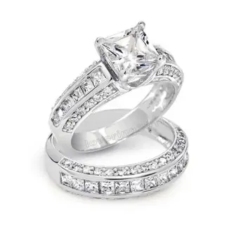 Size 5-10 Fashion jewelry Amazon hot sale 6mm CZ Jewelry 10kt white gold filled Wedding Engagement women Bridal Ring set gift
Size 5-10 Fashion jewelry Amazon hot sale 6mm CZ Jewelry 10kt white gold filled Wedding Engagement women Bridal Ring set gift