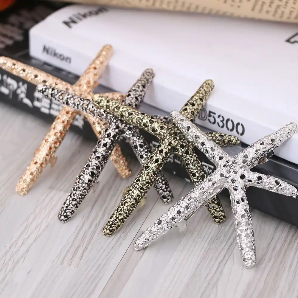 1 Pc Hot Sale Fashion Women Beach Coral Starfish Hair Clip