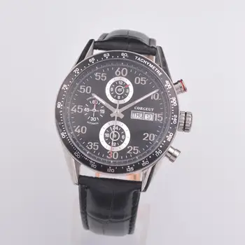 43mm CORGEUT Men Automatic self-wind Mechanical Watches 24 hours Top Brand Luxury leather Week&Date Sport male WristWatch
43mm CORGEUT Men Automatic self-wind Mechanical Watches 24 hours Top Brand Luxury leather Week&Date Sport male WristWatch