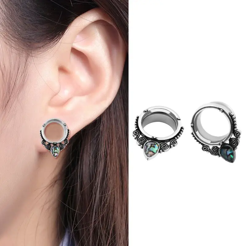 2pcs New Stainless Steel Body Jewelry Piercing Sea-shell Ear Gauges Expander Plugs Ear Tunnels
2pcs New Stainless Steel Body Jewelry Piercing Sea-shell Ear Gauges Expander Plugs Ear Tunnels