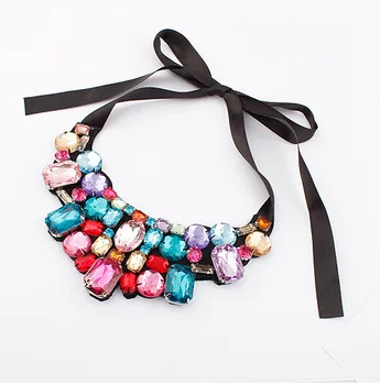 Europe and the United States exaggerated fake petals shine collar necklace Hot European and American fashion necklace 12pcs/lot 
Europe and the United States exaggerated fake petals shine collar necklace Hot European and American fashion necklace 12pcs/lot