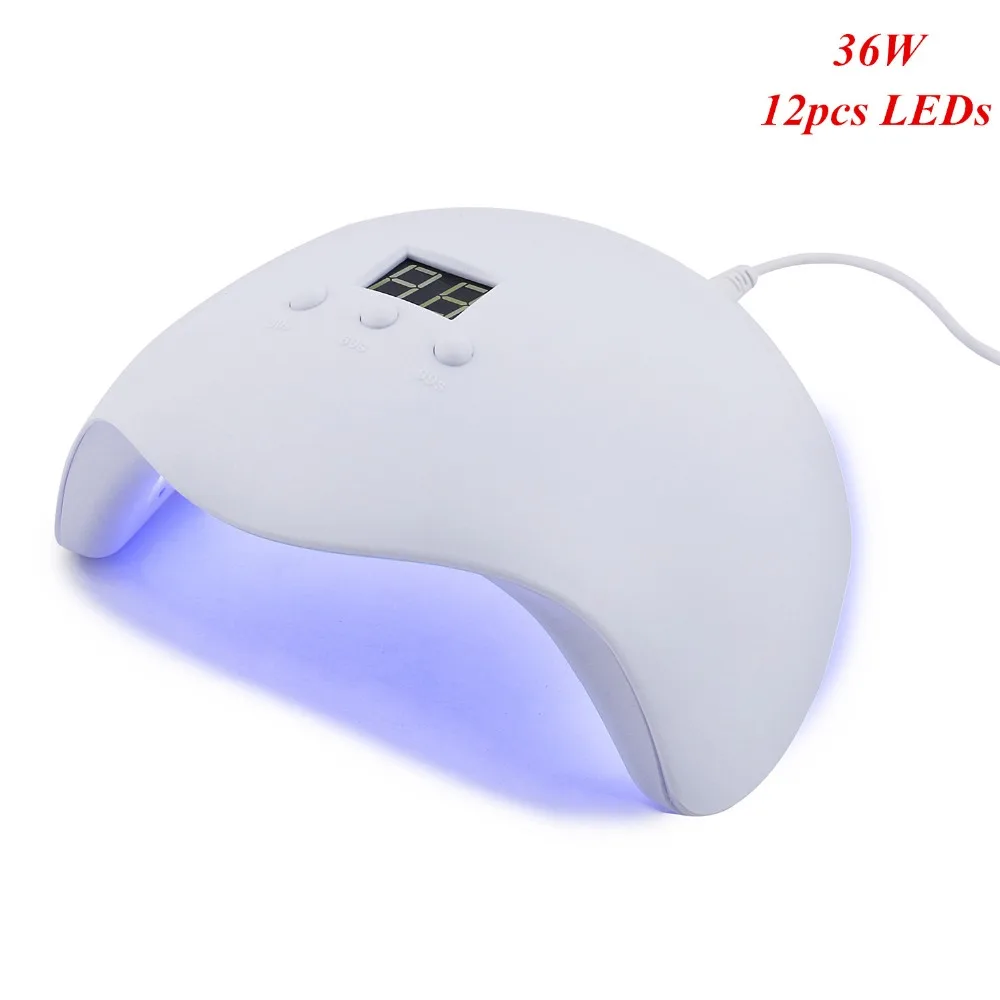New Arrival 36W UV Led Lamp Nail Dryer For Manicure 12 Leds UV Lamp For All Types Gel Nail Curing 30s/60s/99s Timer USB Cable
New Arrival 36W UV Led Lamp Nail Dryer For Manicure 12 Leds UV Lamp For All Types Gel Nail Curing 30s/60s/99s Timer USB Cable