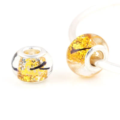 10 Pcs a Lot Yellow Glass Seed Beads Gold Powder Inside Charm Spacer European Murano Czech Bead Fit For Pandora Charms Bracelet
10 Pcs a Lot Yellow Glass Seed Beads Gold Powder Inside Charm Spacer European Murano Czech Bead Fit For Pandora Charms Bracelet