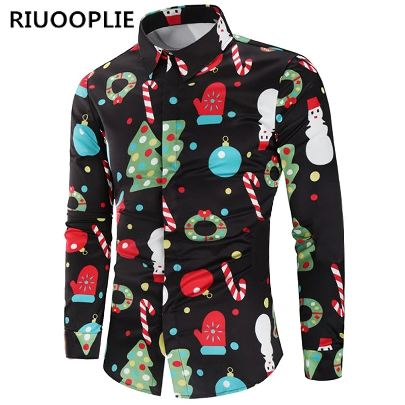 RIUOOPLIE Christmas Men Button Down Shirts Long Sleeve Blouse Slim T-shirts Floral Tops
RIUOOPLIE Christmas Men Button Down Shirts Long Sleeve Blouse Slim T-shirts Floral Tops