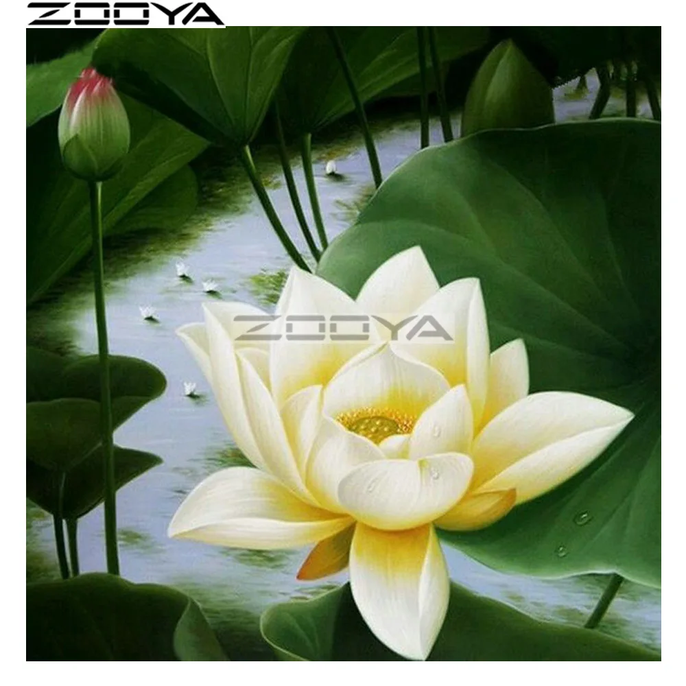 ZOOYA Round Diamond Painting Wall Sticker Diamond Embroidery Lotus Flowers 5D DIY Pictures Of Rhinestone Cross-Stitch Kits R1685
ZOOYA Round Diamond Painting Wall Sticker Diamond Embroidery Lotus Flowers 5D DIY Pictures Of Rhinestone Cross-Stitch Kits R1685