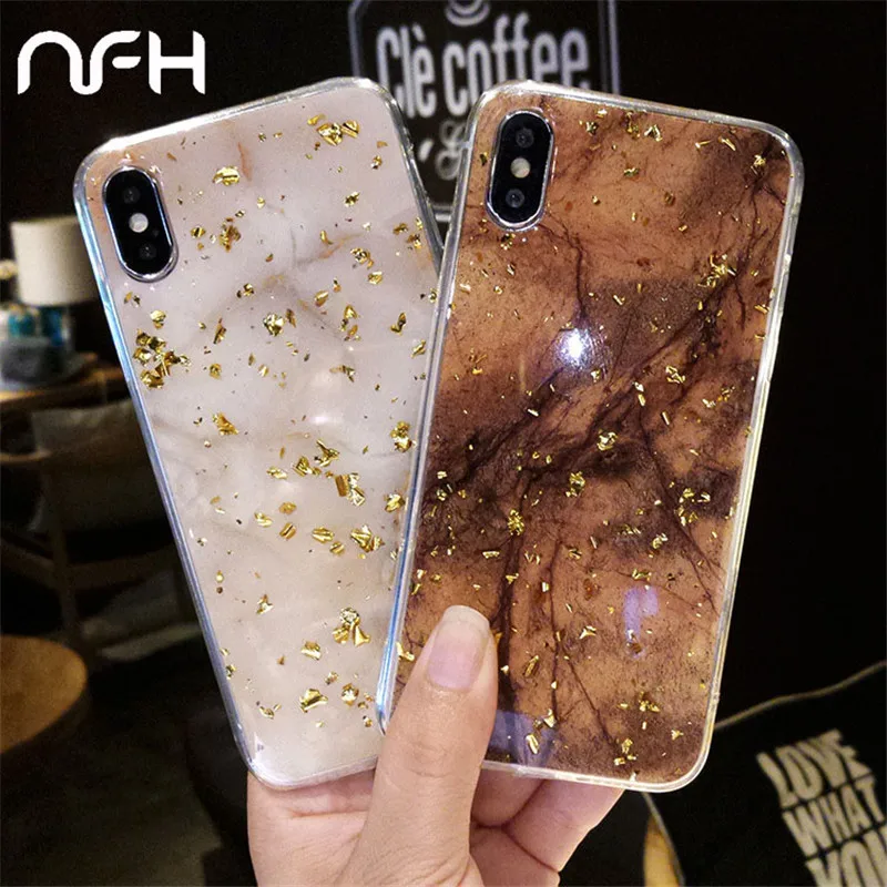 Luxury Gold Foil Bling Marble Phone Case For iPhone On 8 6 6s 7 Plus X Soft TPU Cover For iPhone XS Max XR Glitter Case Coque
Luxury Gold Foil Bling Marble Phone Case For iPhone On 8 6 6s 7 Plus X Soft TPU Cover For iPhone XS Max XR Glitter Case Coque