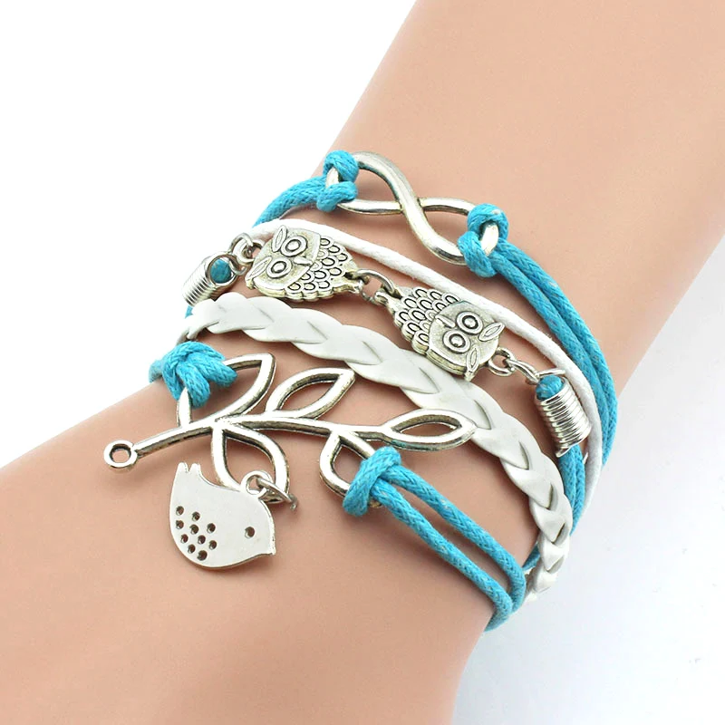 2019 Leather Charm Bracelet Wrist Bands Wedding Women 8 Owl Leaf Bird Bracelet Bangle Charm Cuff Jewelry Wedding for Women
2019 Leather Charm Bracelet Wrist Bands Wedding Women 8 Owl Leaf Bird Bracelet Bangle Charm Cuff Jewelry Wedding for Women