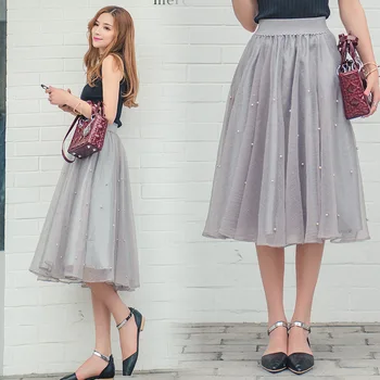 FOLOBE Elegant 70cm Maxi Long Tulle Skirt Elegant Pleated Tutu Skirts Womens Lolita Petticoat faldas mujer Saias Jupe s26
FOLOBE Elegant 70cm Maxi Long Tulle Skirt Elegant Pleated Tutu Skirts Womens Lolita Petticoat faldas mujer Saias Jupe s26