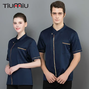 Chef Uniform Short Sleeve Cook Jacket Summer Breathable Restaurant Uniform Hotel Barbershop Kitchen Clothes Unisex Chef Jacket
Chef Uniform Short Sleeve Cook Jacket Summer Breathable Restaurant Uniform Hotel Barbershop Kitchen Clothes Unisex Chef Jacket