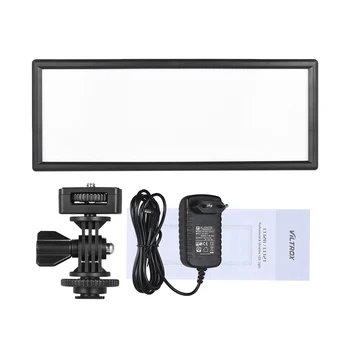 Viltrox Ultra-thin LED Video Lights 5400K CRI95+ Studio Lamp Accessories with Power Adapter for DSLR Camera / Camcorder
Viltrox Ultra-thin LED Video Lights 5400K CRI95+ Studio Lamp Accessories with Power Adapter for DSLR Camera / Camcorder