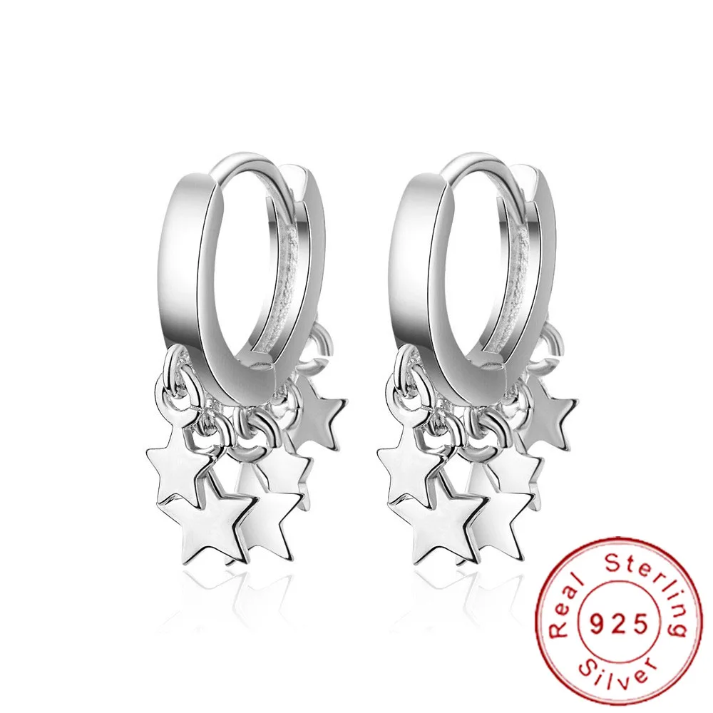 Exquisited 925 Sterling Silver Small Star Hoop Earrings Female Simple Gold Star Ear Piercing Huggie Earrings Minimalistic SE117
Exquisited 925 Sterling Silver Small Star Hoop Earrings Female Simple Gold Star Ear Piercing Huggie Earrings Minimalistic SE117