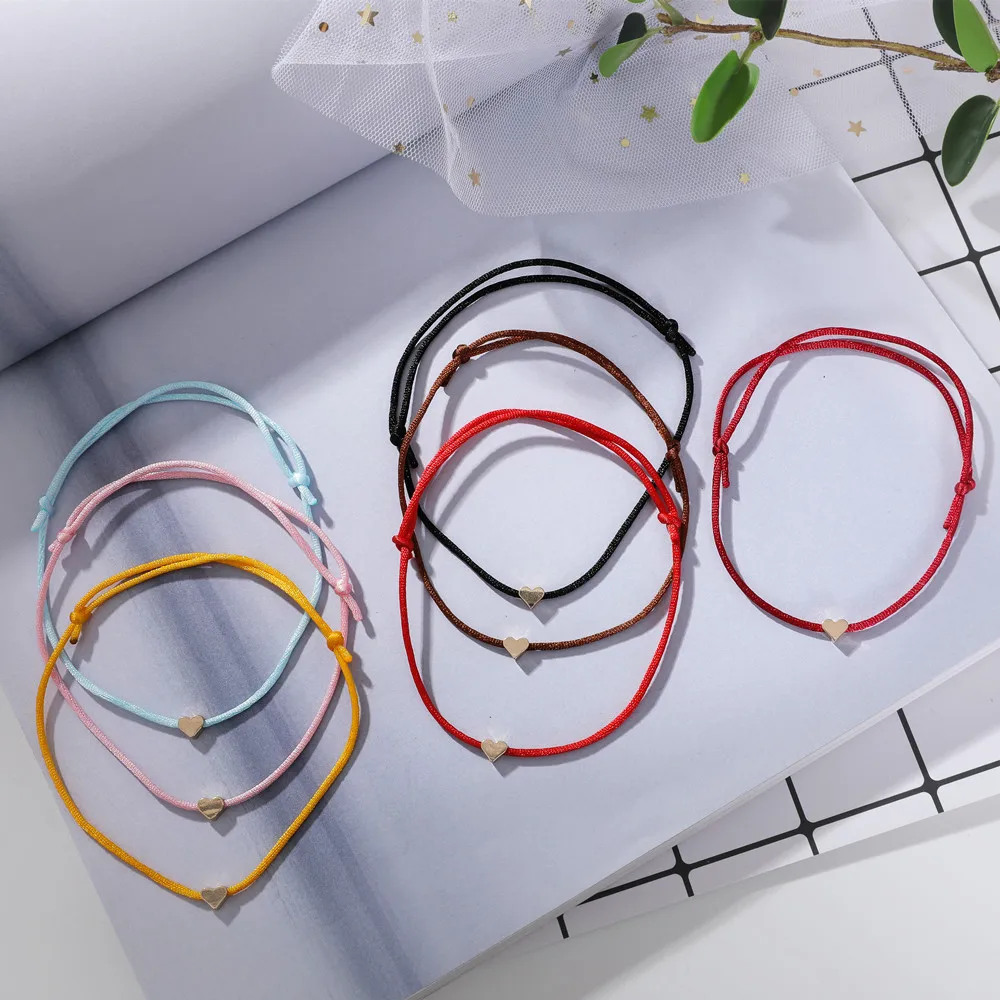 Simple Charm Bracelet black red colour Minimalist Adjustable Rope String Lucky Bracelet heart For Women lovers bead jewelry
Simple Charm Bracelet black red colour Minimalist Adjustable Rope String Lucky Bracelet heart For Women lovers bead jewelry